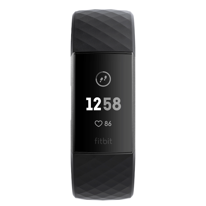 fitbit charge 3 wake up screen