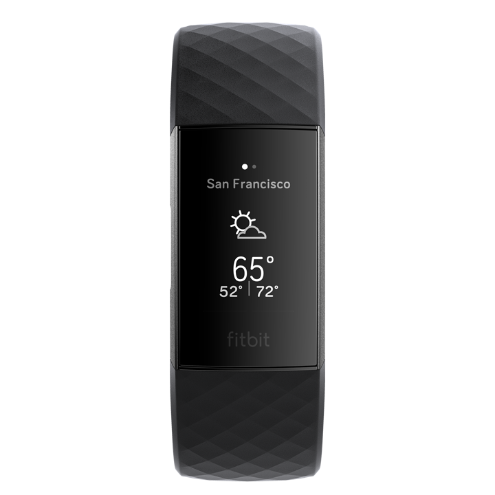 fitbit charge 3 weather